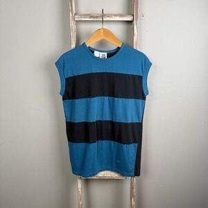Vintage 70s Kennington Striped‎ Sleeveless T Shirt Tank size Medium, USA